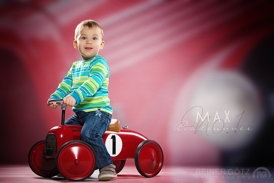 Little Boy with red car